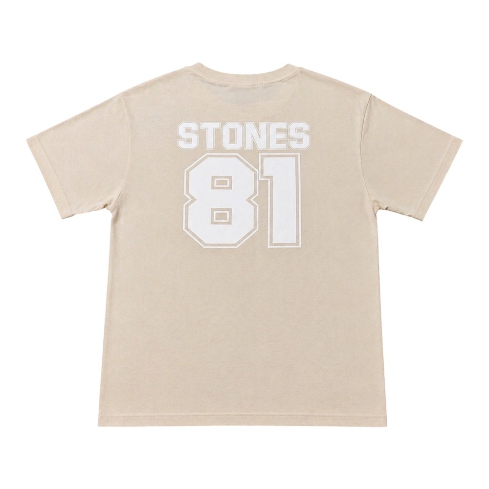 Daydreamer Rolling Stones 1981 Tour Graphic Tee Cream Short Sleeve Shirt - Picture 2 of 2